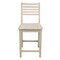 International Concepts Aspen Counter Height Slat Stool, 24" Seat Height, Unfinished S-42 - alternate 3